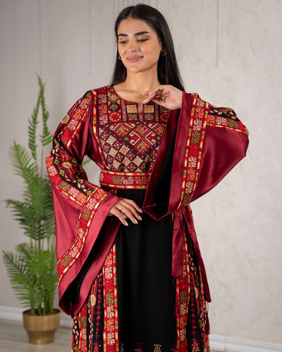 Crystal Of Bethlehem - High Quality Traditional Embroidered Palestinian Thobe