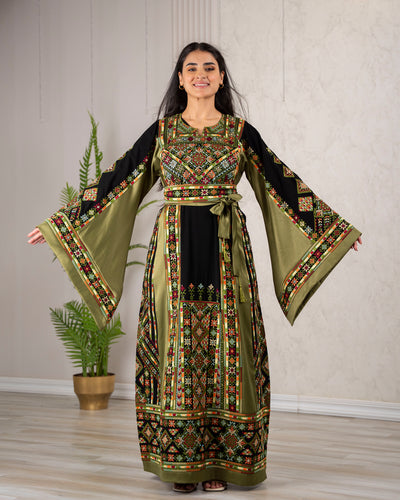 Crystal Of Hebron - High Quality Traditional Embroidered Palestinian Thobe