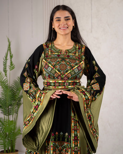 Crystal Of Hebron - High Quality Traditional Embroidered Palestinian Thobe