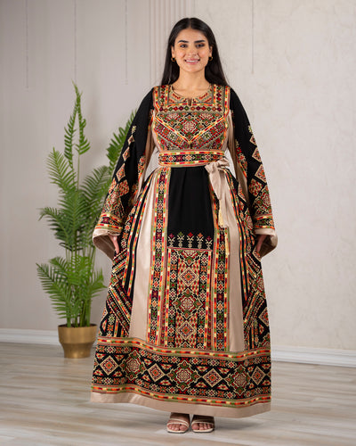 Crystal Of Hebron - High Quality Traditional Embroidered Palestinian Thobe