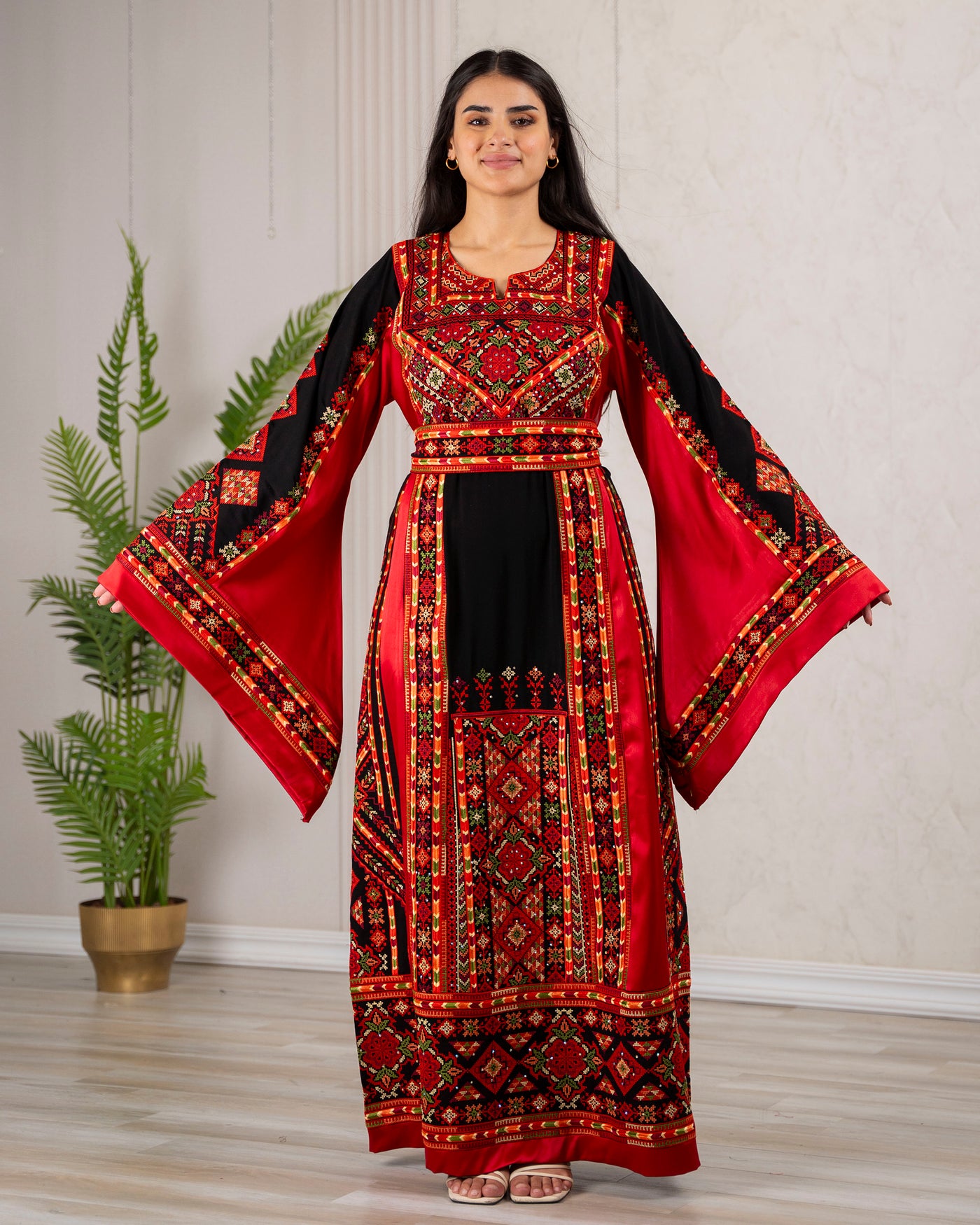 Crystal Of Hebron 2 - High Quality Traditional Embroidered Palestinian Thobe