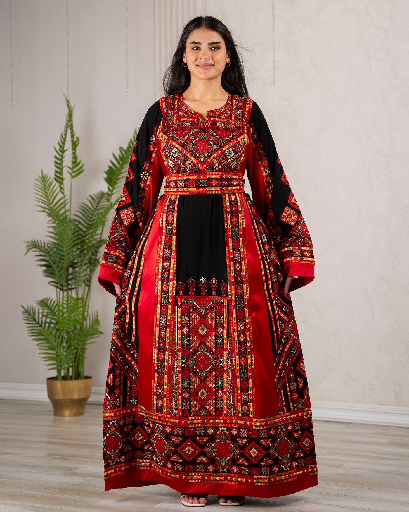 Crystal Of Hebron 2 - High Quality Traditional Embroidered Palestinian Thobe