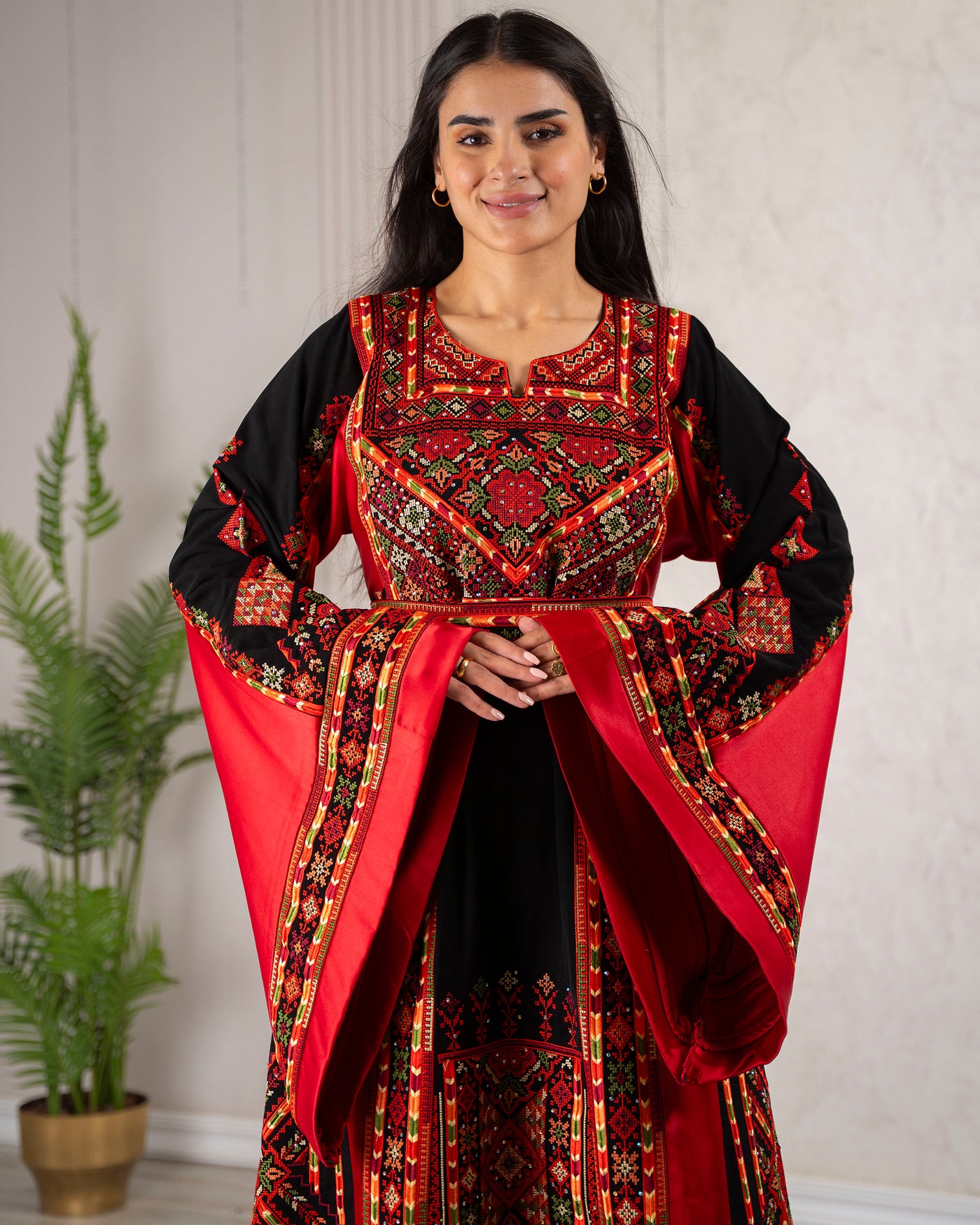 Crystal Of Hebron 2 - High Quality Traditional Embroidered Palestinian Thobe