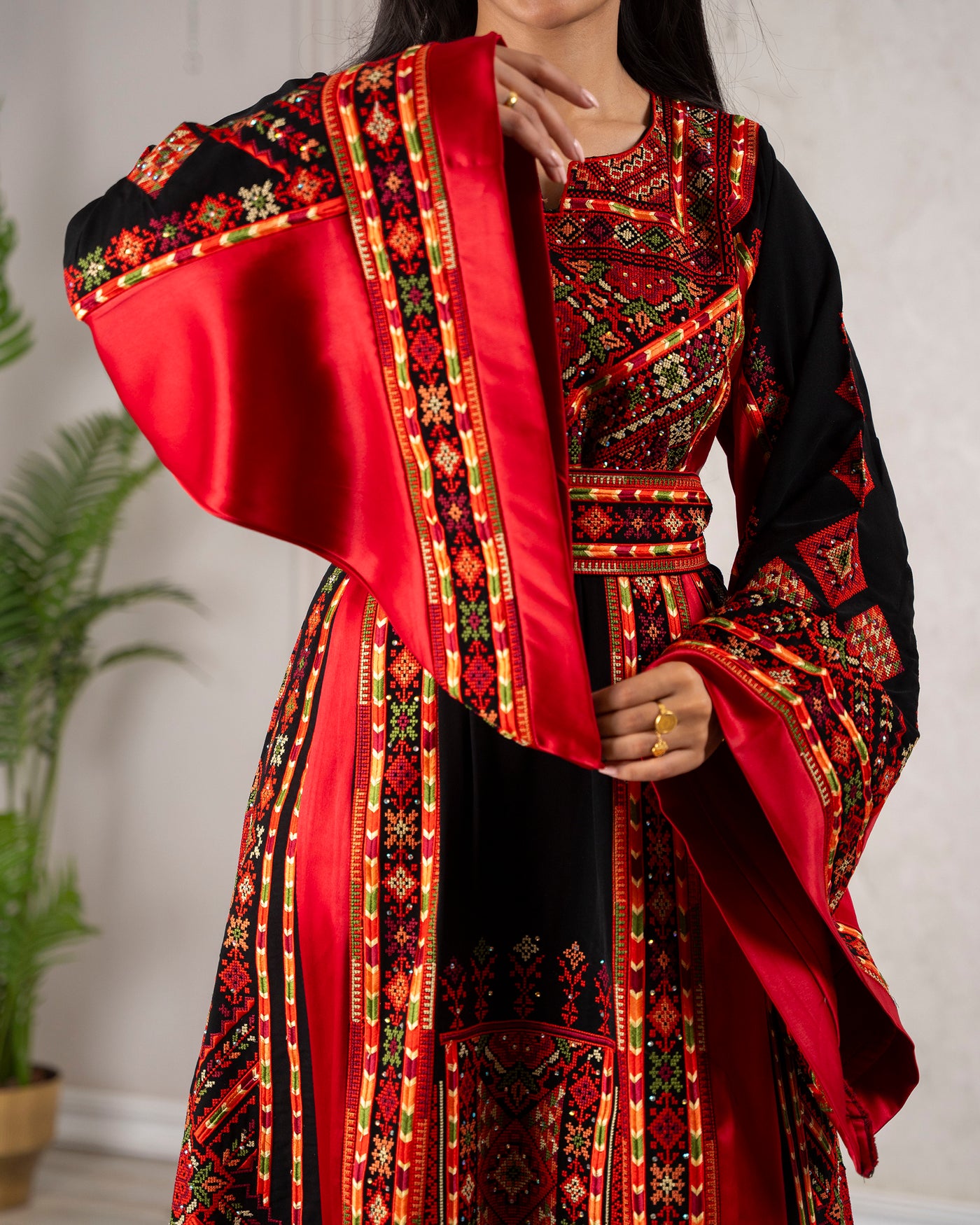 Crystal Of Hebron 2 - High Quality Traditional Embroidered Palestinian Thobe