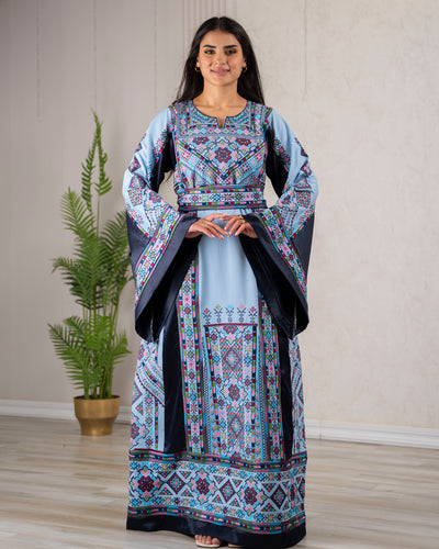 Crystal Of Hebron 2 - High Quality Traditional Embroidered Palestinian Thobe