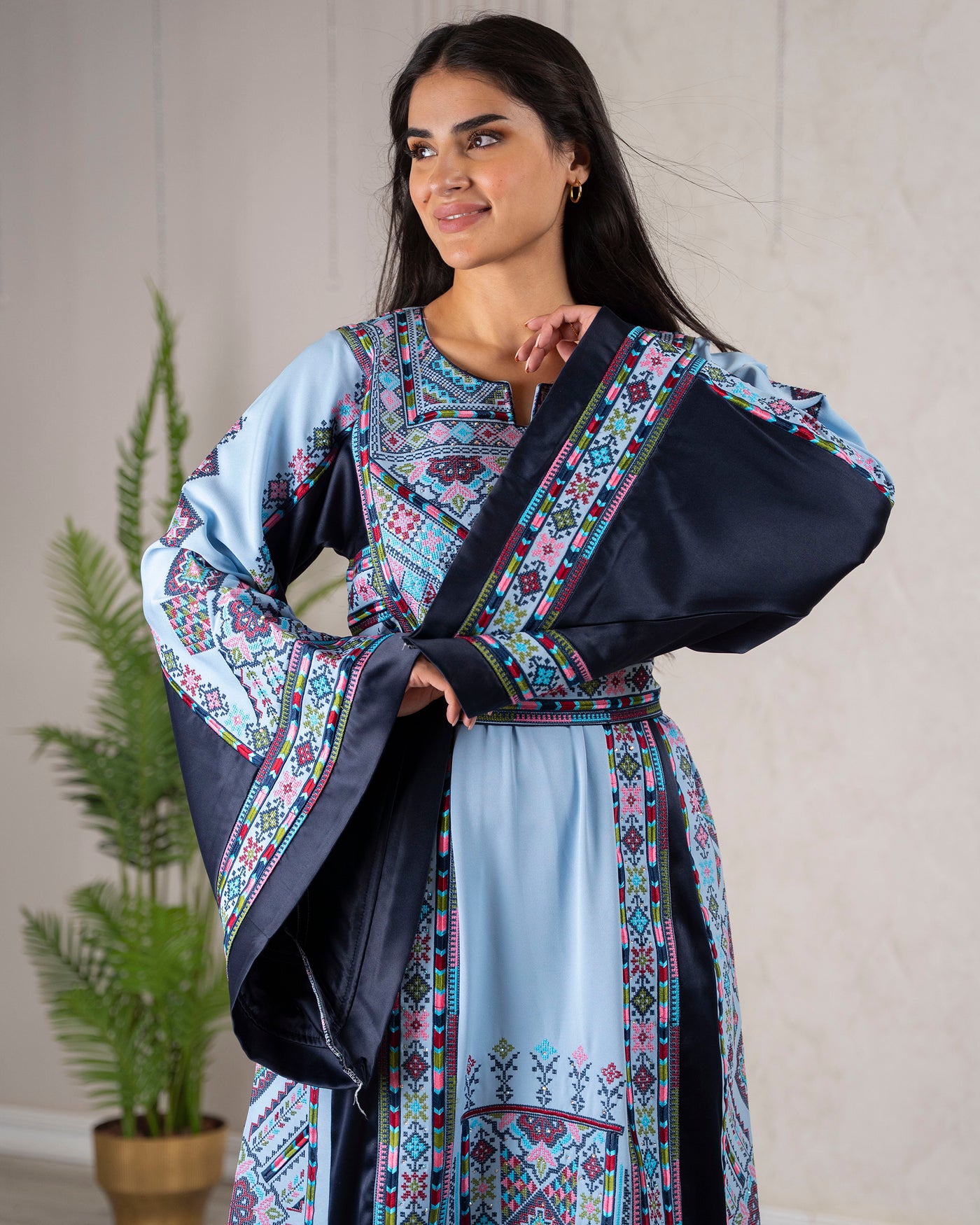 Crystal Of Hebron 2 - High Quality Traditional Embroidered Palestinian Thobe