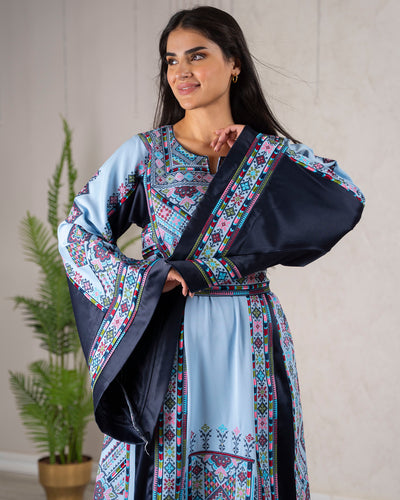 Crystal Of Hebron 2 - High Quality Traditional Embroidered Palestinian Thobe