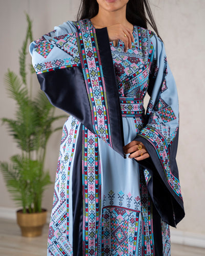 Crystal Of Hebron 2 - High Quality Traditional Embroidered Palestinian Thobe