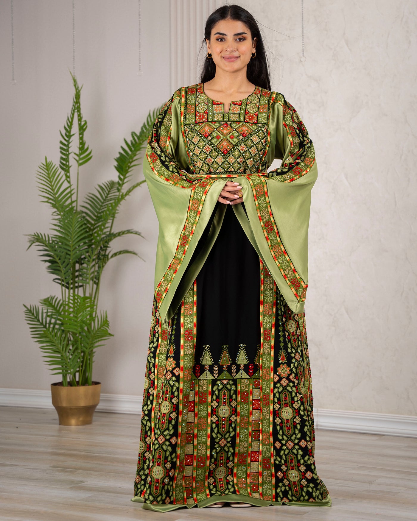 Crystal Of Bethlehem - High Quality Traditional Embroidered Palestinian Thobe