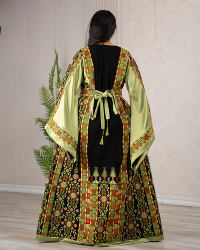 Crystal Of Bethlehem - High Quality Traditional Embroidered Palestinian Thobe