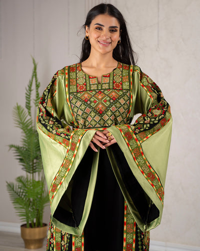 Crystal Of Bethlehem - High Quality Traditional Embroidered Palestinian Thobe