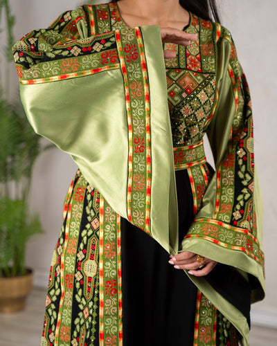 Crystal Of Bethlehem - High Quality Traditional Embroidered Palestinian Thobe