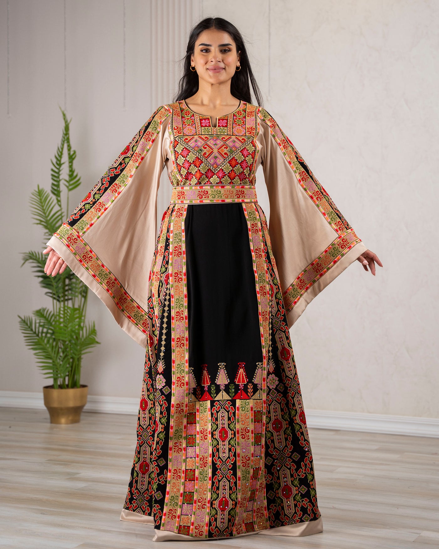 Crystal Of Bethlehem - High Quality Traditional Embroidered Palestinian Thobe