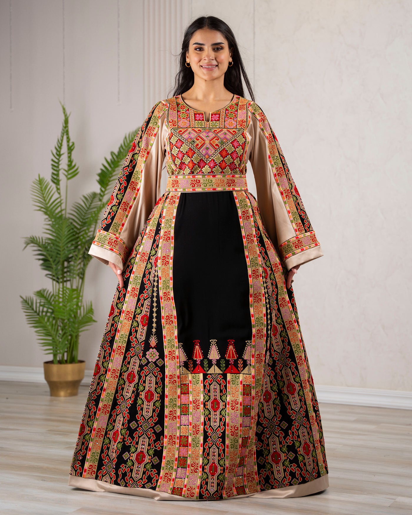 Crystal Of Bethlehem - High Quality Traditional Embroidered Palestinian Thobe