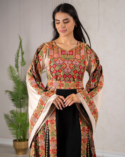Crystal Of Bethlehem - High Quality Traditional Embroidered Palestinian Thobe