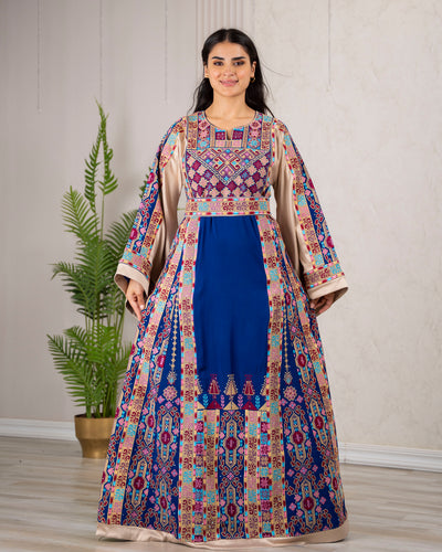 Crystal Of Bethlehem 2 - High Quality Traditional Embroidered Palestinian Thobe