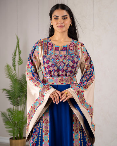 Crystal Of Bethlehem 2 - High Quality Traditional Embroidered Palestinian Thobe