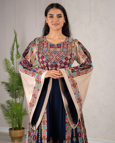 Crystal Of Bethlehem 2 - High Quality Traditional Embroidered Palestinian Thobe