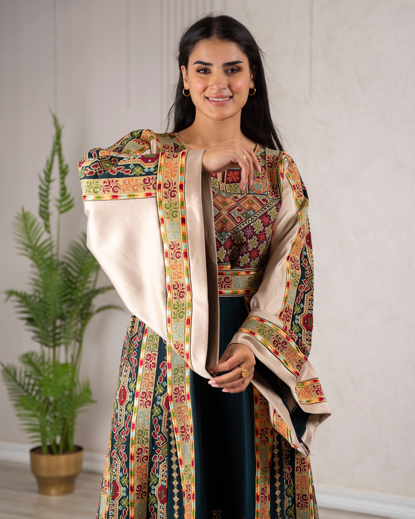 Crystal Of Bethlehem 2 - High Quality Traditional Embroidered Palestinian Thobe