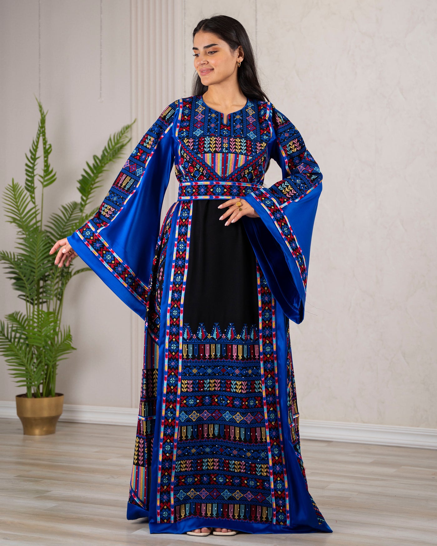 Crystal Of Ramallah - High Quality Traditional Embroidered Palestinian Thobe