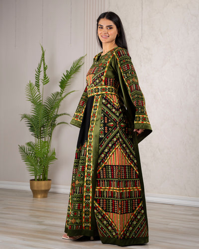 Crystal Of Ramallah - High Quality Traditional Embroidered Palestinian Thobe