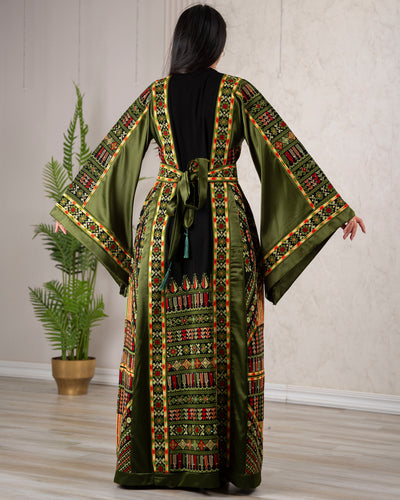 Crystal Of Ramallah - High Quality Traditional Embroidered Palestinian Thobe