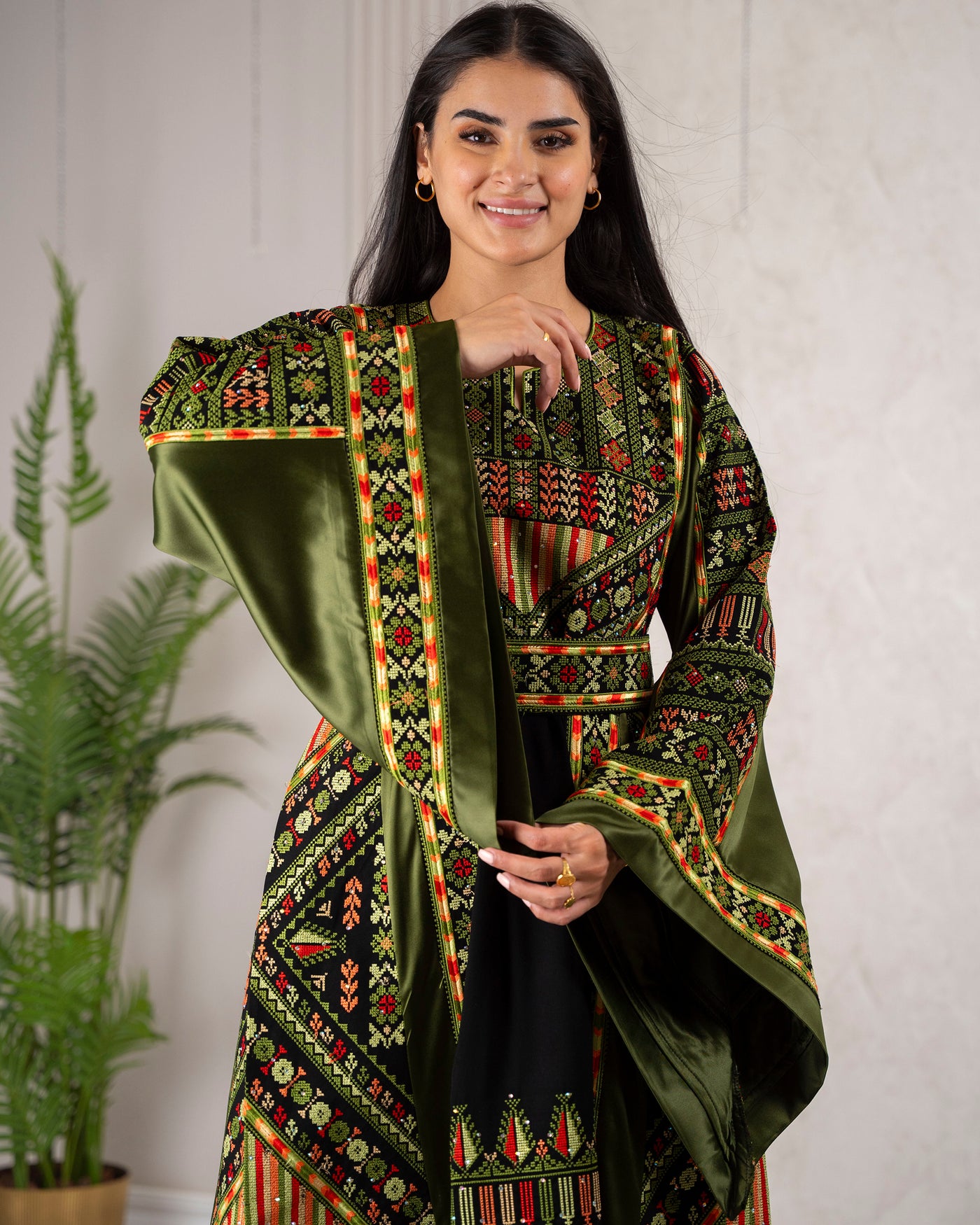 Crystal Of Ramallah - High Quality Traditional Embroidered Palestinian Thobe