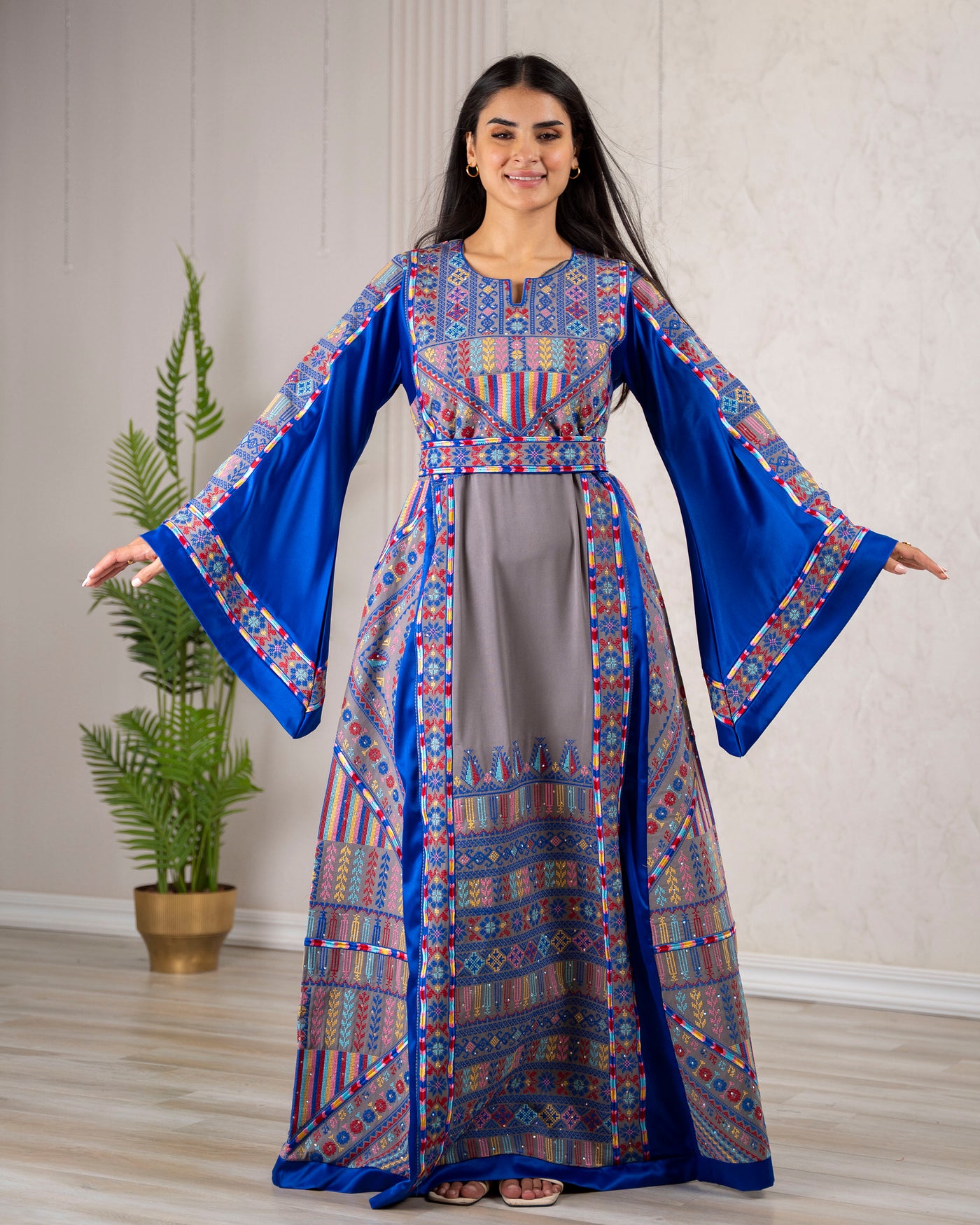 Crystal Of Ramallah - High Quality Traditional Embroidered Palestinian Thobe
