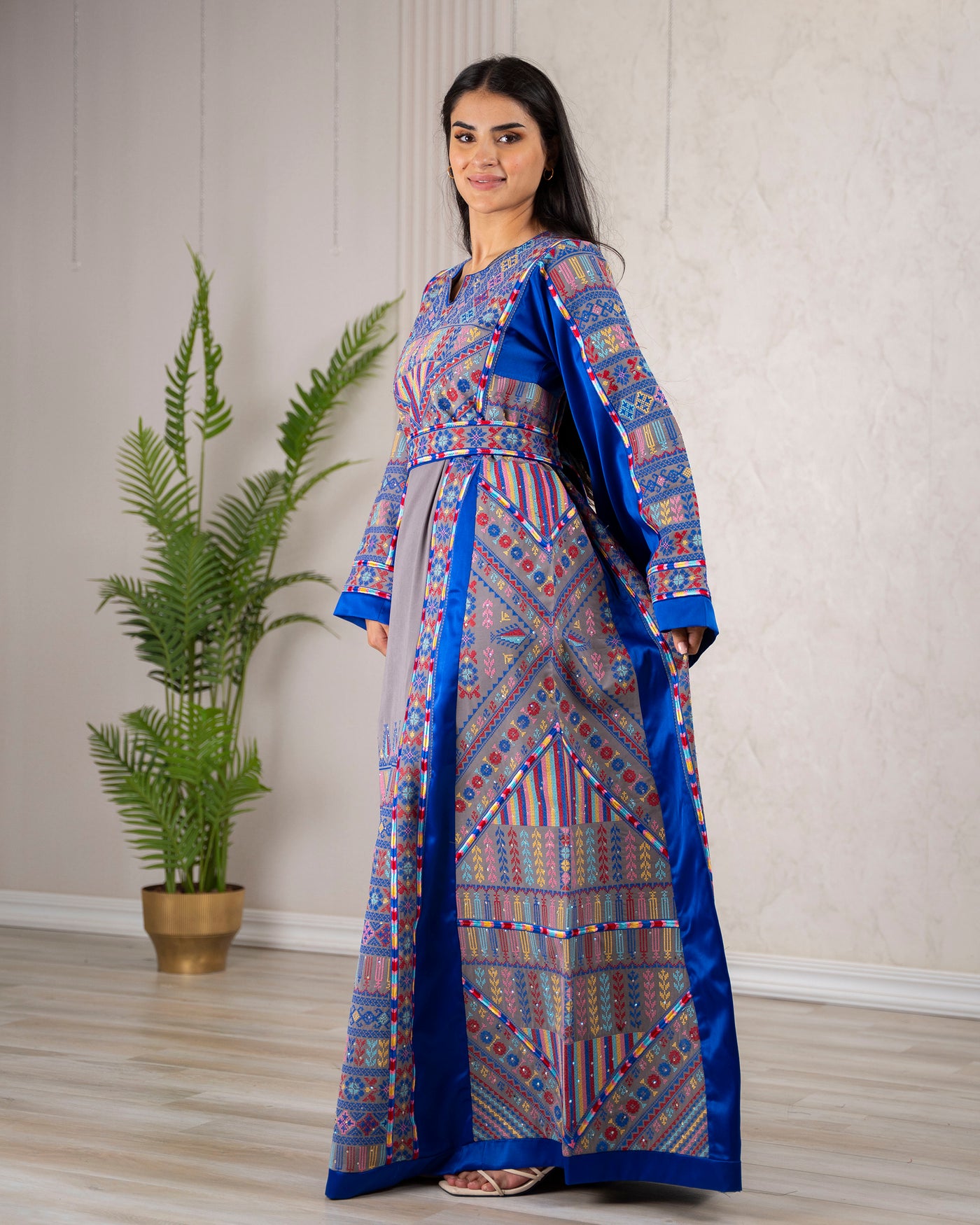 Crystal Of Ramallah - High Quality Traditional Embroidered Palestinian Thobe