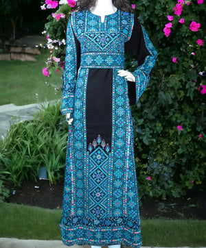 Hebron Elegance - High Quality Embroidered Palestinian style Thobe - JPK Traditions