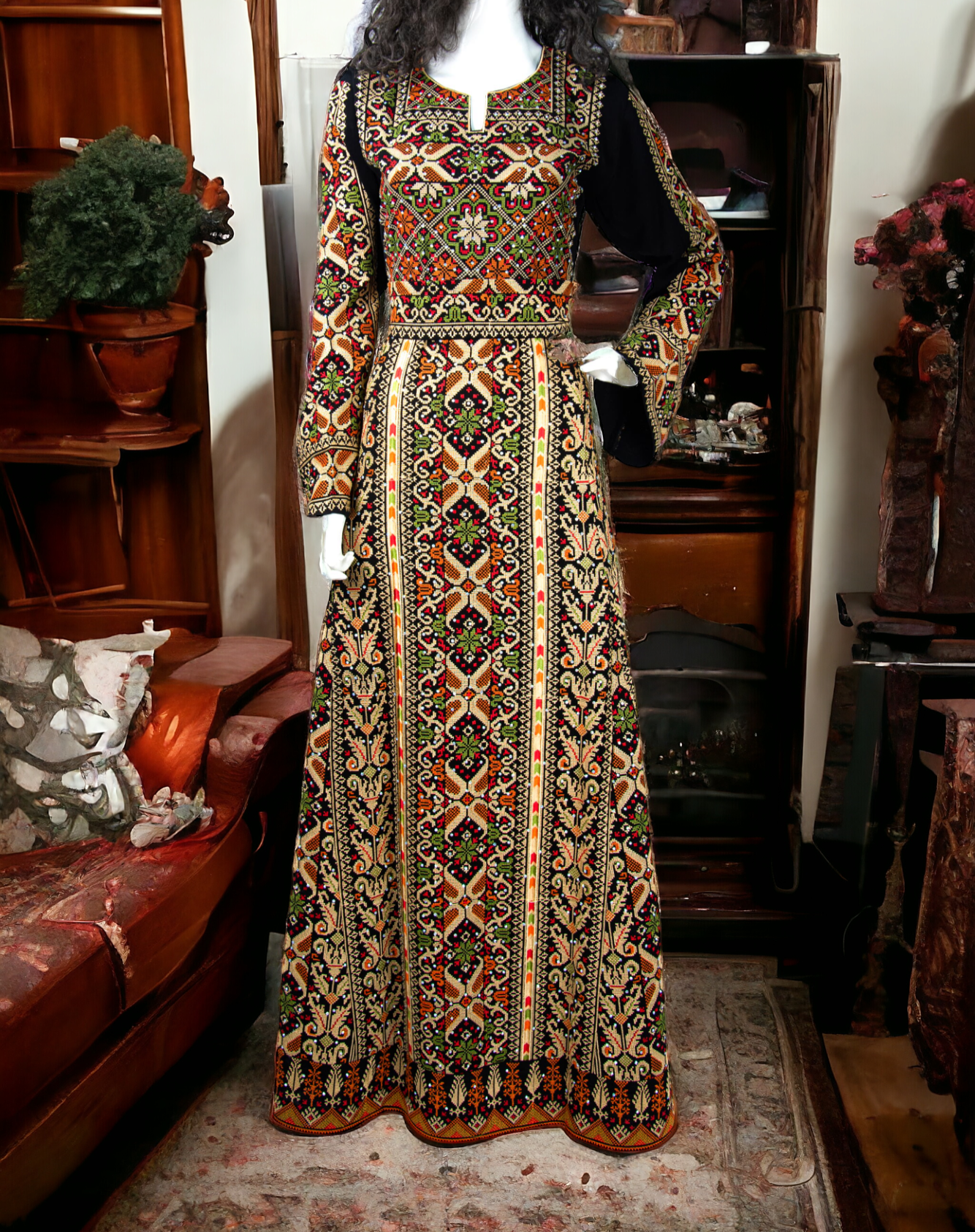 Embroidered Traditions - Very High Quality Embroidered Palestinian style Thobe