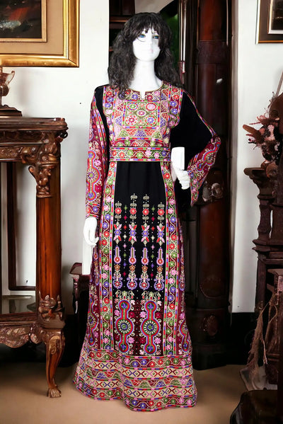 Jerusalem Traditions - Traditional Embroidered Palestinian style Thobe - JPK Traditions