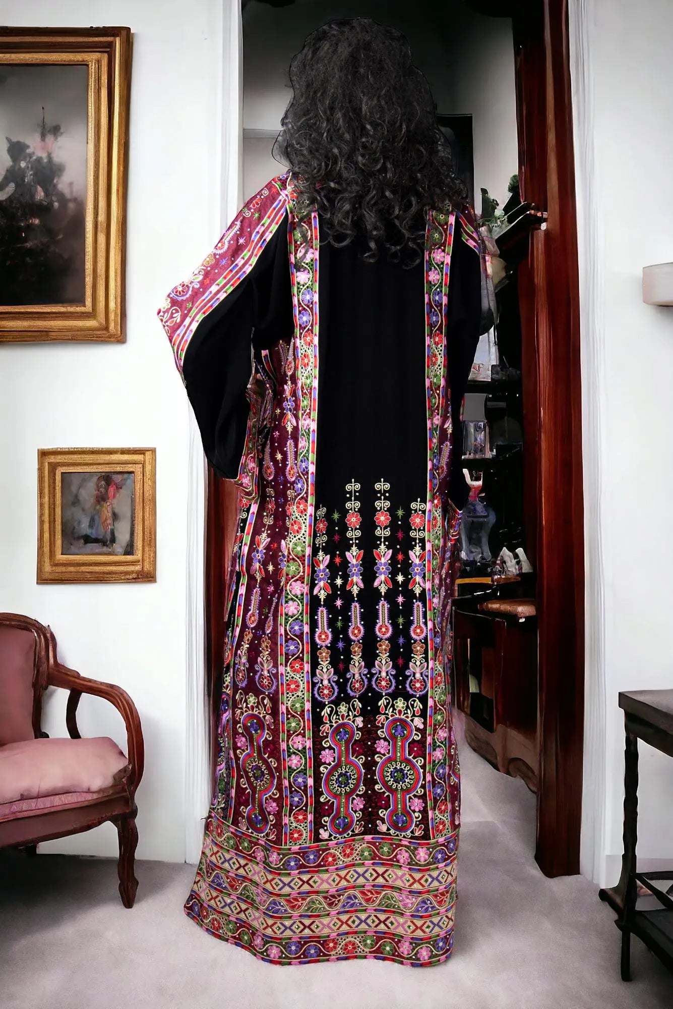 Jerusalem Traditions - Traditional Embroidered Palestinian style Thobe - JPK Traditions