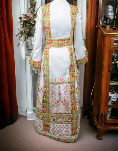 Tulkarem Beauty - High Quality Embroidered Palestinian Style Thobe - JPK Traditions