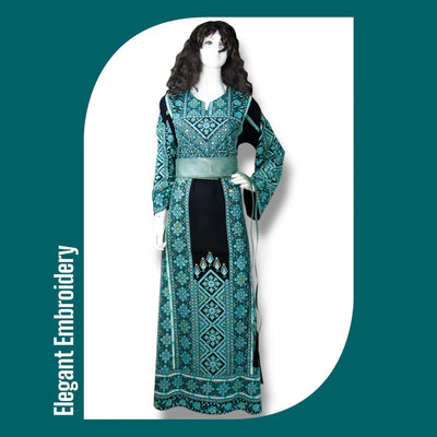 Hebron Elegance - High Quality Embroidered Palestinian style Thobe - JPK Traditions