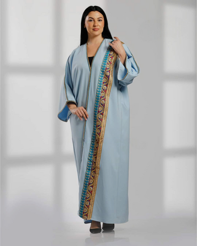 Ramadan Bisht -  Embroidered Palestinian style Bisht/Abaya