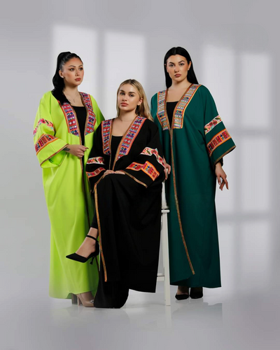 Ramadan Beauty -  Embroidered Palestinian style Abaya