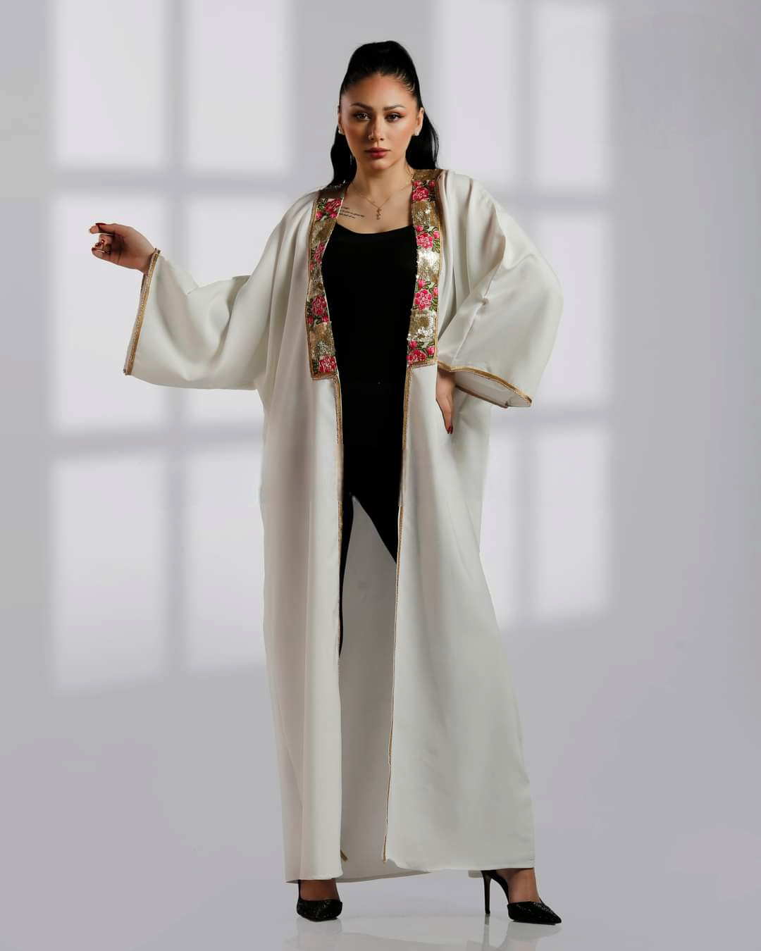 Ramadan Wonder -  Embroidered Palestinian style Bisht/Abaya