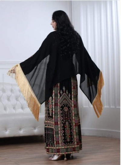 Yafa Angel (With Veil) - Traditional Emroidered Palestinian style Thobe