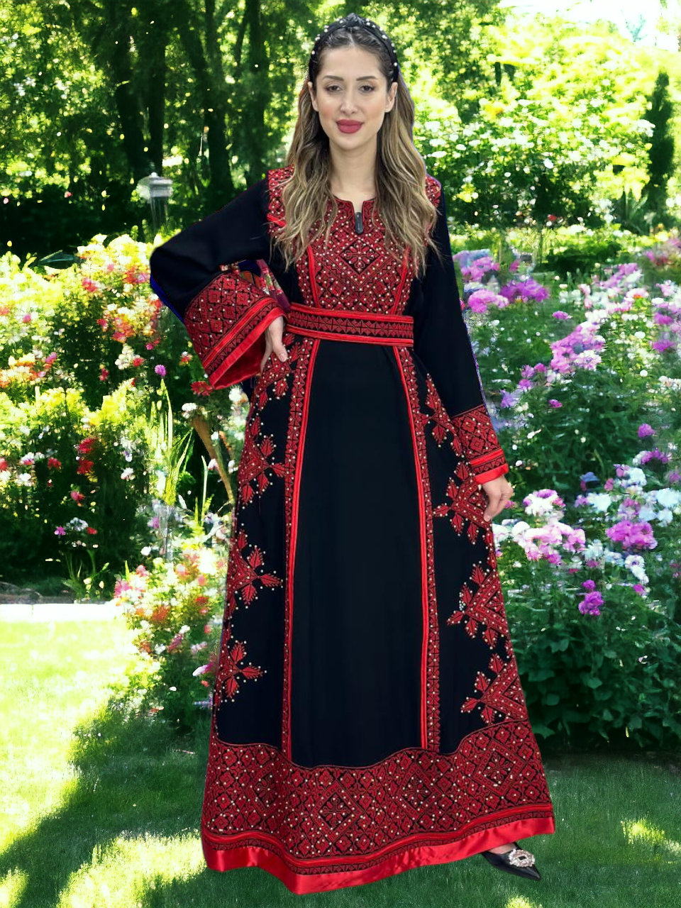 Beit Jala  Elegance - High Quality Traditional Embroidered Palestinian Thobe