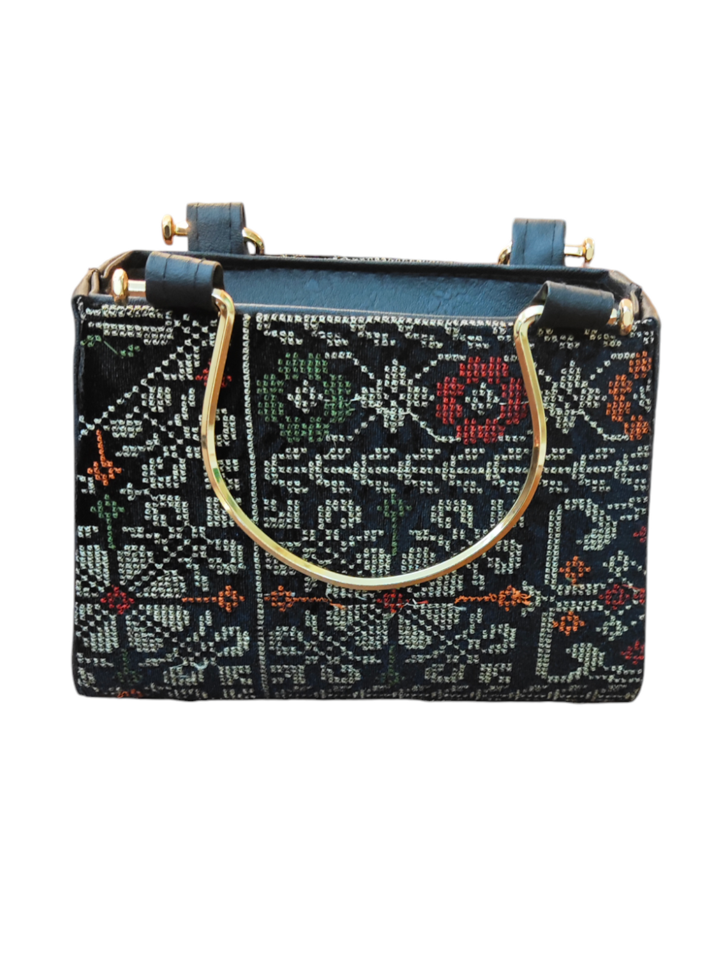 Navy & Mix Traditional Embroidered Palestinian Purse