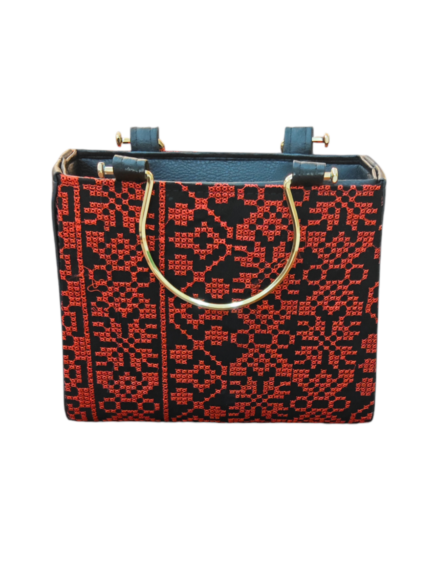 Red Traditional Embroidered Palestinian Purse