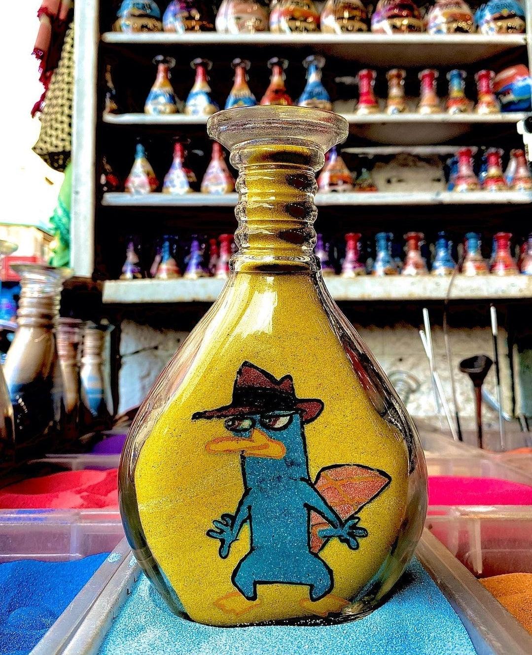 Customisable Handmade Sand bottle Cartoon-Anime Art - JPK Traditions