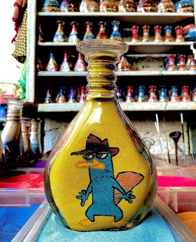 Customisable Handmade Sand bottle Cartoon-Anime Art - JPK Traditions