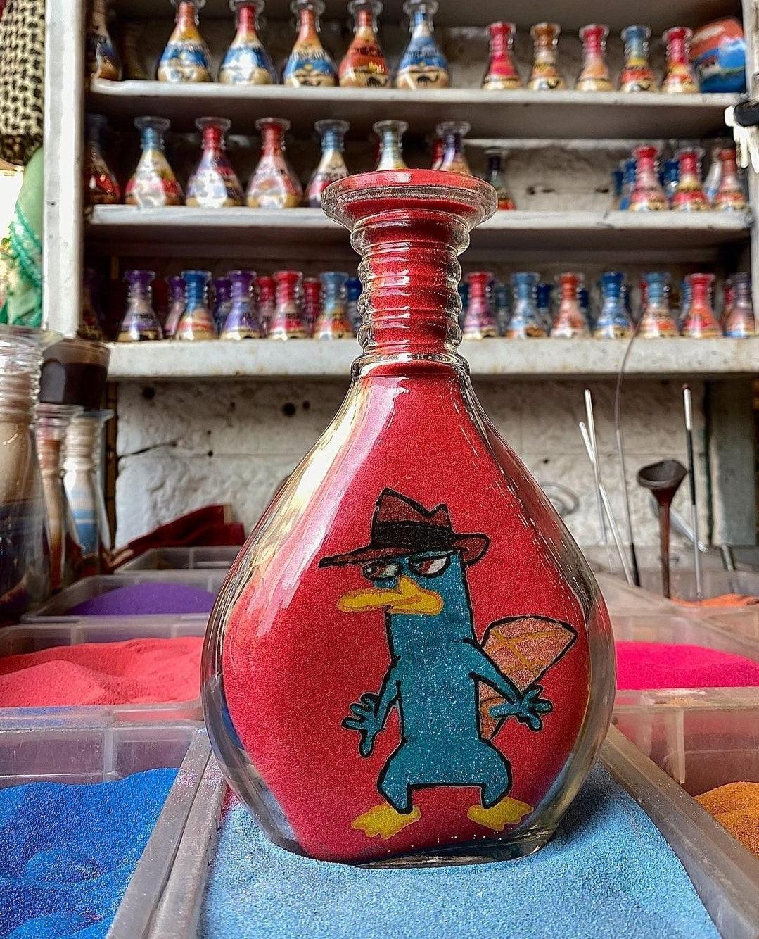 Customisable Handmade Sand bottle Cartoon-Anime Art - JPK Traditions