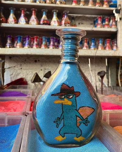 Customisable Handmade Sand bottle Cartoon-Anime Art - JPK Traditions