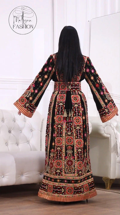 Jerusalem Angel - Traditional Embroidered Palestinian style Thobe - JPK Traditions