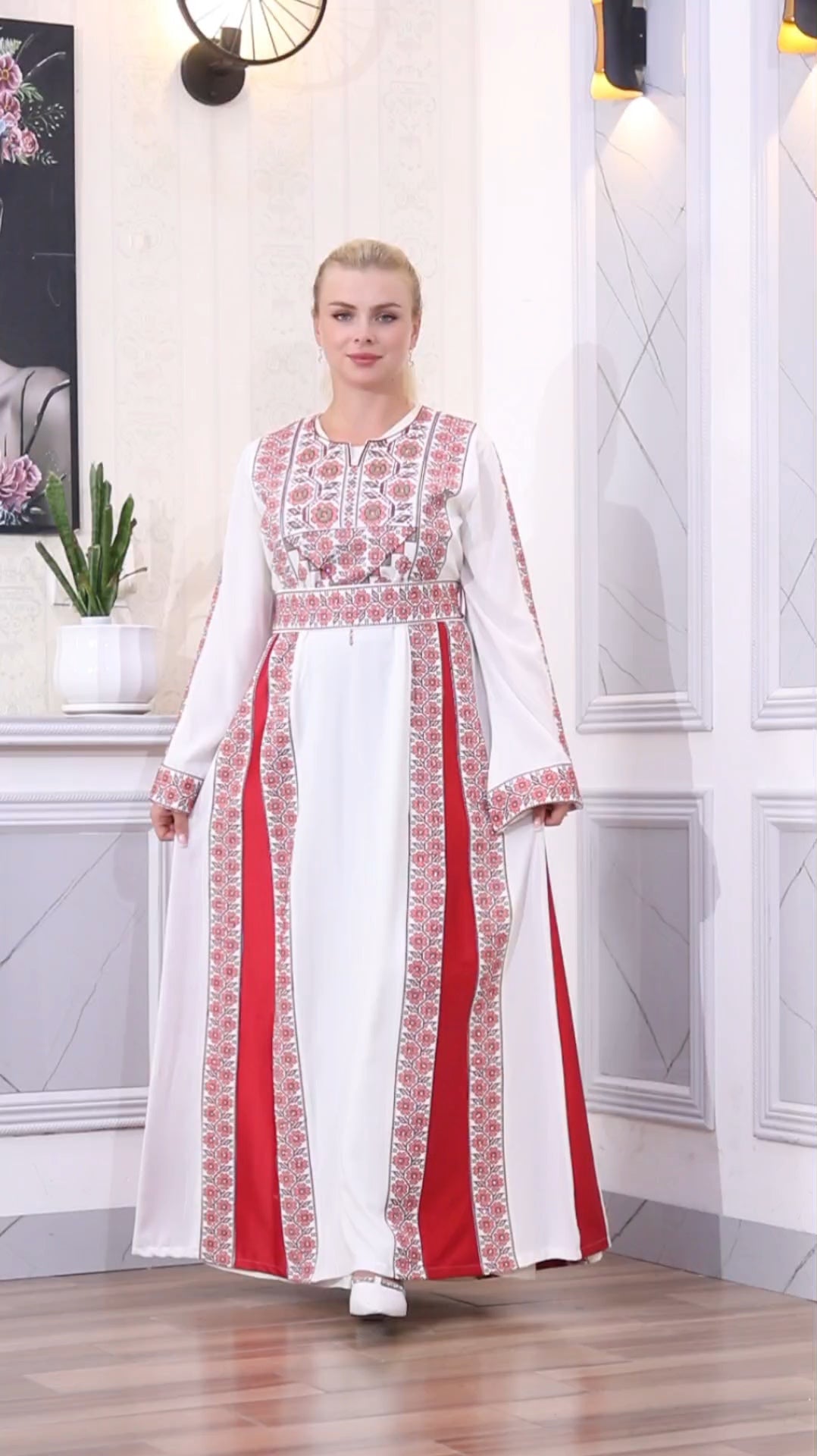 Grace Of Haifa - High Quality Traditional Embroidered Palestinian style Thobe