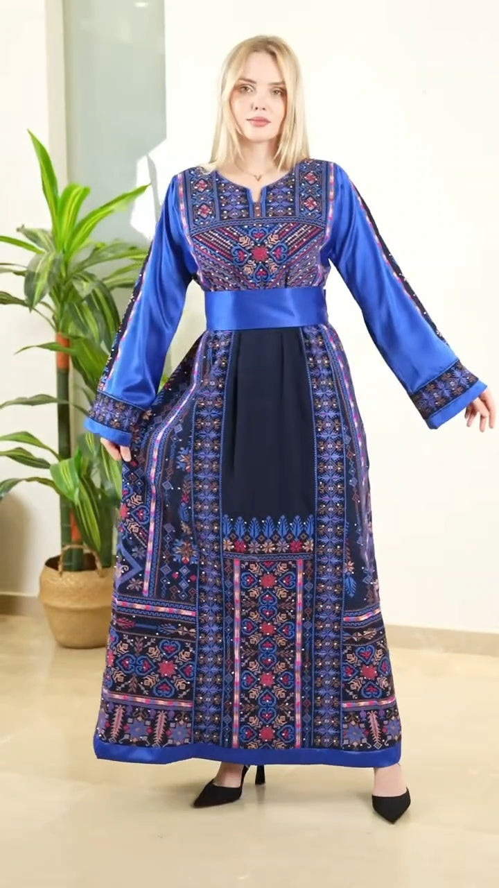 Special Limited Edition Thobe - High Quality Embroidered Palestinian Thobe for women