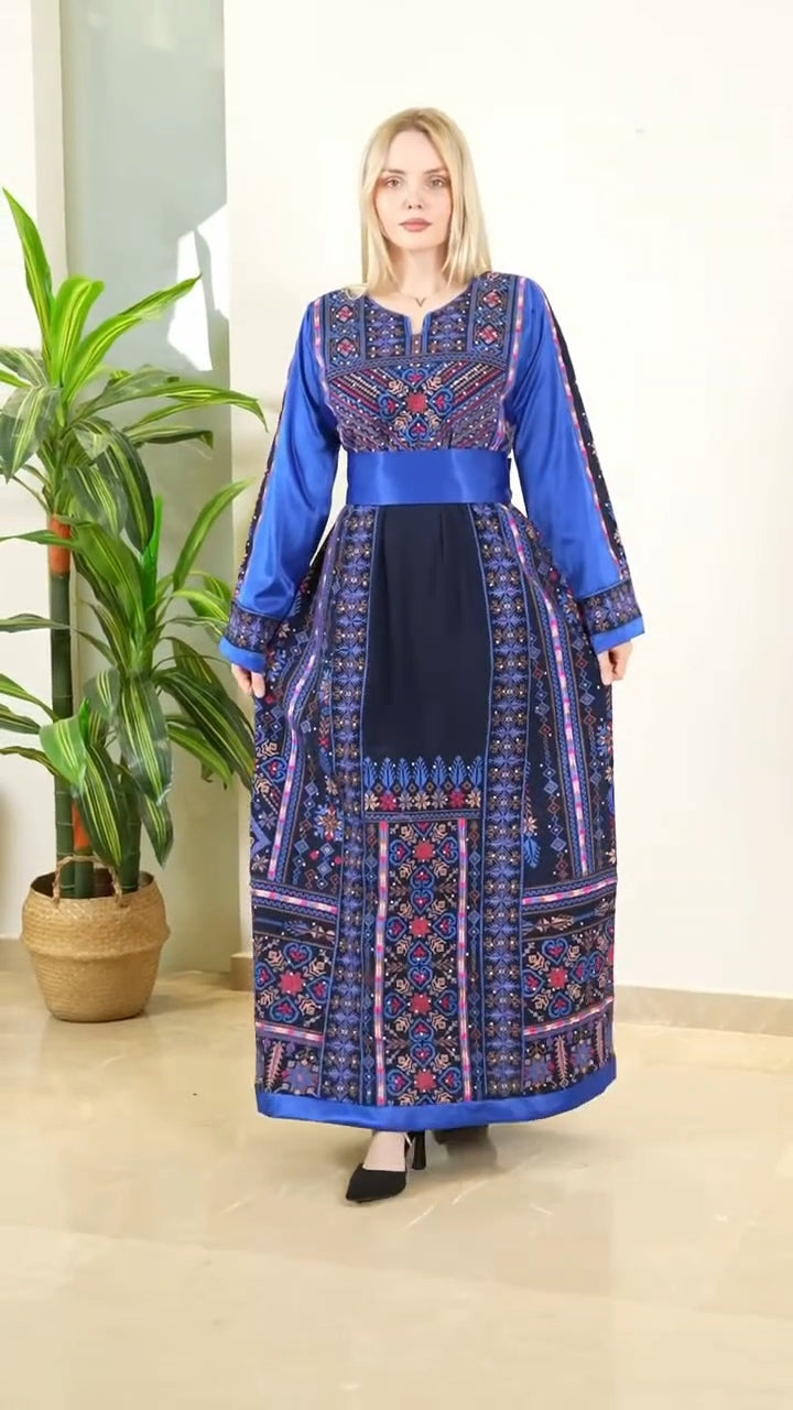 Special Limited Edition Thobe - High Quality Embroidered Palestinian Thobe for women